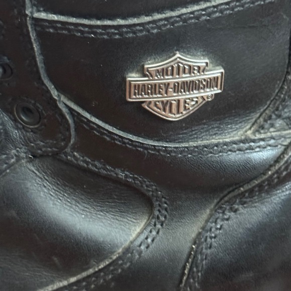 Harley Davidson Motorcycle Boots Sz 8 Gorpcore Leather Rugged Riding Biker Black main image 10